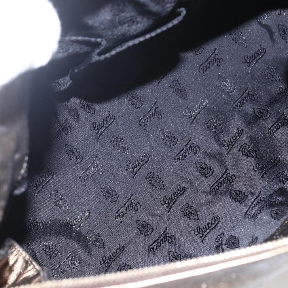 GUCCI Histeria Hand Bag Leather Gold Tone 197020 Auth kk589 - Picture 11 of 16